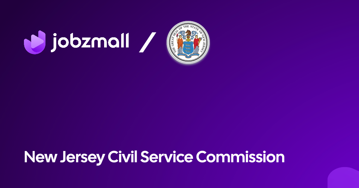 About New Jersey Civil Service Commission JobzMall