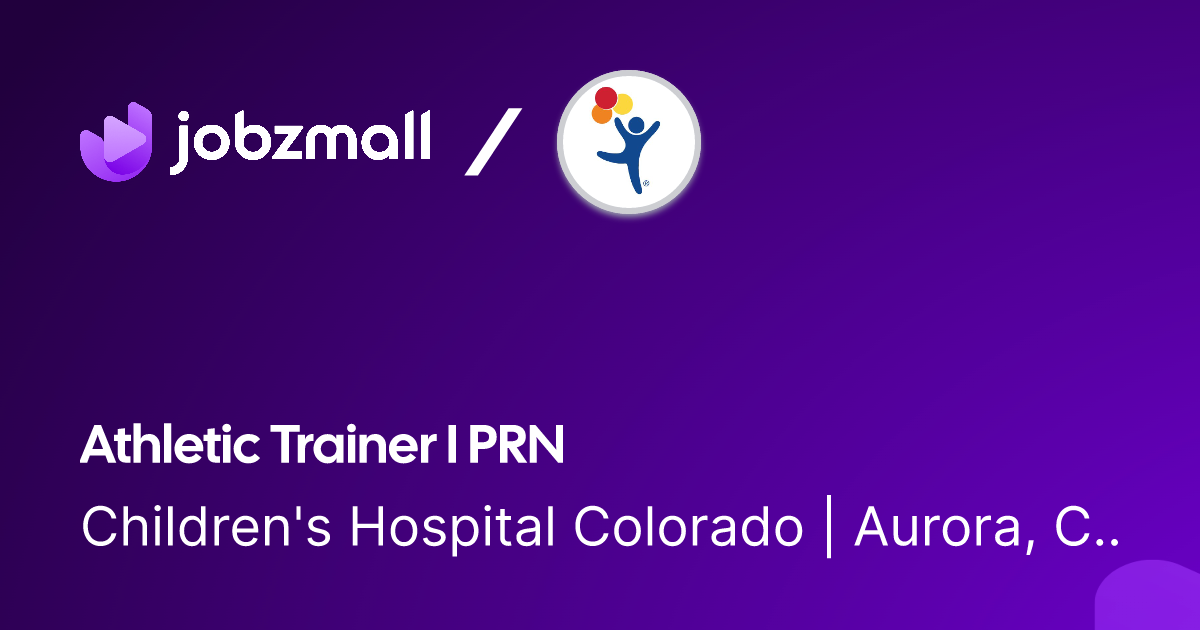 What Is an Athletic Trainer?  Children's Hospital Colorado