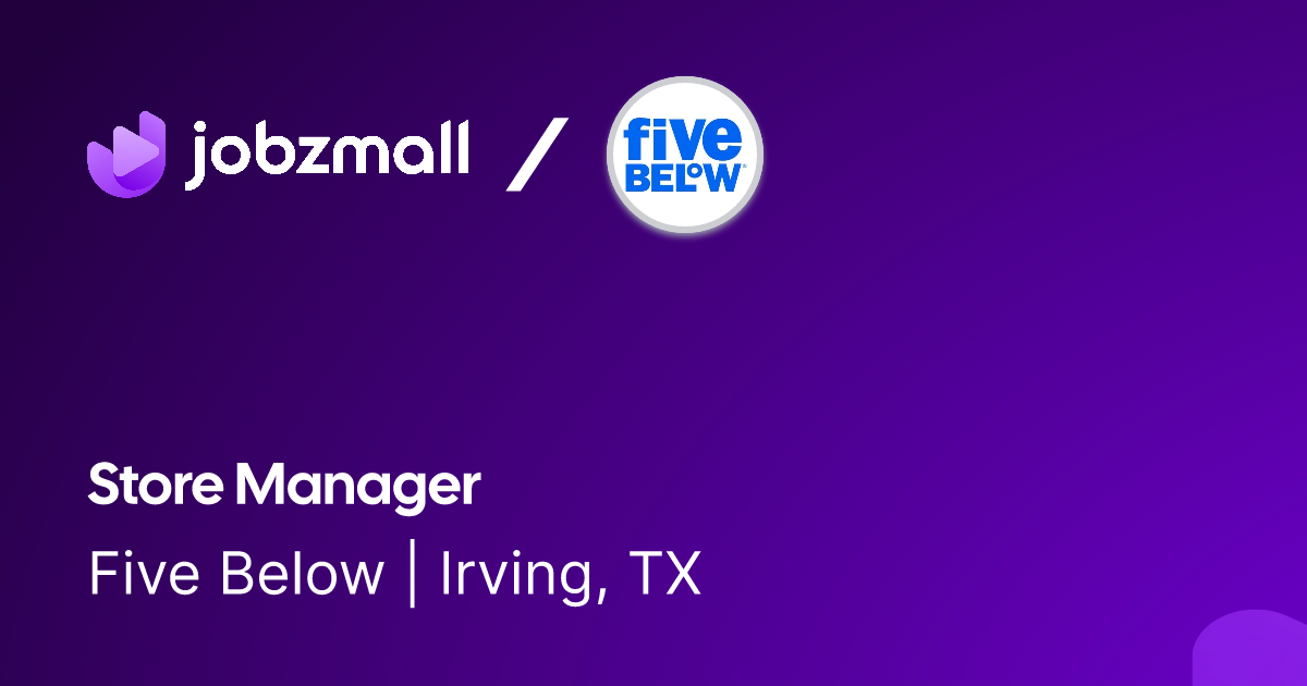 Xaviera Love - Store Manager - Five Below